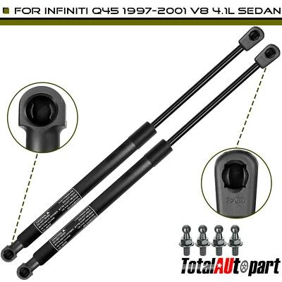 2x Suportes de Elevação Apoios de Amortecedor para Capô Frontal Esquerdo e Direito Infiniti Q45 1997-2001 - Imagem 1 de 4