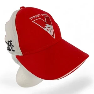 Gorra de miembro AFL Sydney Swans Trucker 2016 roja blanca partidaria - Imagen 1 de 5