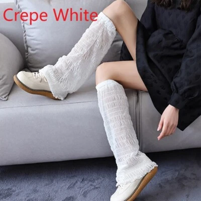 Mujeres Niñas Calentadores de Piernas Floral Encaje Tul Calcetines holgados Bota Puños Verano Delgado Foto 1 de 4