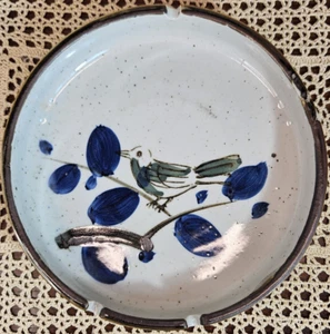 Vintage Tonala Ashtray Trinket Dish Stoneware Bird 8" - Picture 1 of 8
