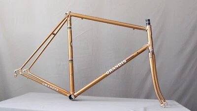 GRANDIS CAMPIONE DEL MONDO Gold 57 x 56 cm Columbus SL 1980's  Handmade in Italy - Image 1 of 4