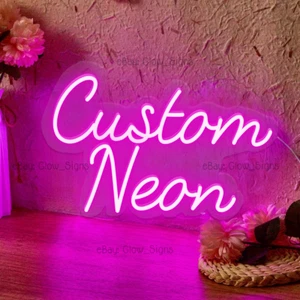 Neon Sign Custom LED Sign Personalized Light Birthday Gaming Bar Business Logo - Picture 1 of 19