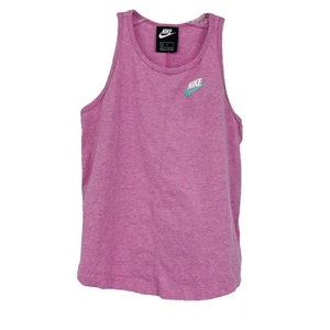 Nike Athletic Tank Top Pink Lightweight Round Hem Gym Workout CJ7548-693 Girls L - Picture 1 of 9