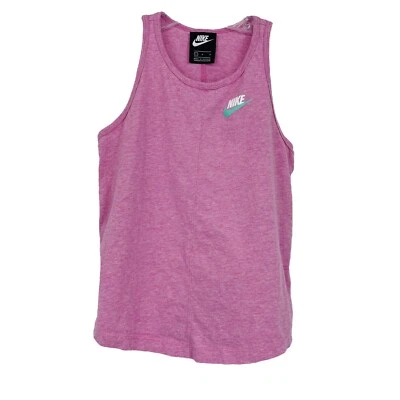 Nike Athletic Tank Top Pink Lightweight Round Hem Gym Workout CJ7548-693 Girls L - Image 1 of 4