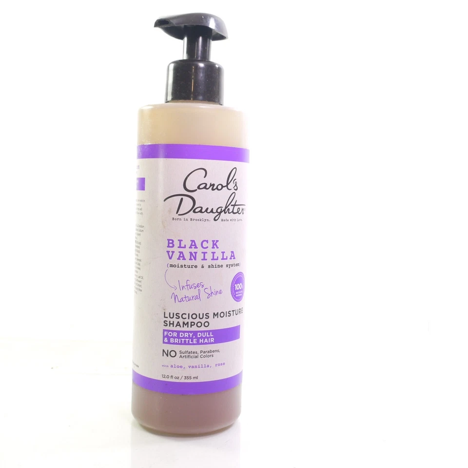 CAROL'S HIJA ~ CHAMPÚ HIDRATANTE DELICIOSO VAINILLA NEGRO ~ 12 OZ Foto 1 de 1