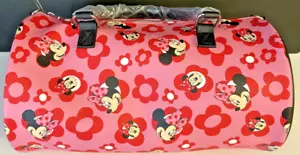 Disney Parks Minnie Mouse Red & Pink Flower Barrel Bag / Crossbody Purse NWT - Picture 1 of 8