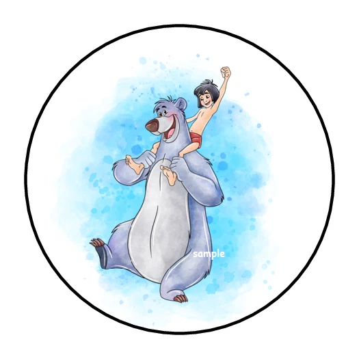 30张贴纸ENVELOPE密封标签1.5英寸圆形FAVORS定制JUNGLE — 第 1/1 张图片