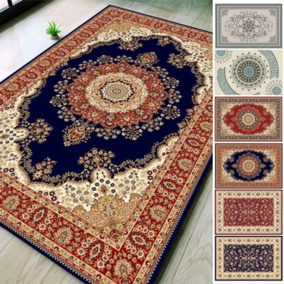 Traditional Oriental Medallion Area Rug Persien Style Carpet Runner Mat Non-Slip