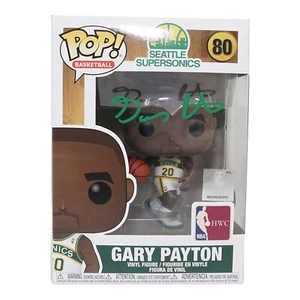 Gary Payton signed Seattle Supersonics #80 HWC Funko Pop Beckett COA - Picture 1 of 3