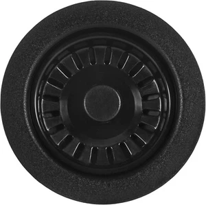 Ruvati RVA1038 3-1/2" Basket Sink Drain Strainer - Black Granite - Picture 1 of 4