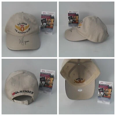 Sombrero de golf Webb Simpson autografiado firmado 2012 US Open certificado de autenticidad JSA Webb 2012 campeón Foto 1 de 4
