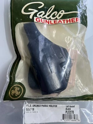 Galco P.L.E. Funda de paleta sin forro Glock 19, 23,32, LH, negra Foto 1 de 3