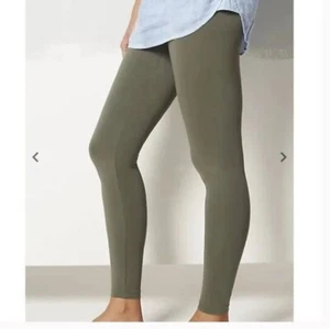 J. Jill Plus Size Olive Slim Pima Ankle Leggings Stretch Waist Pants 4X - Picture 1 of 7