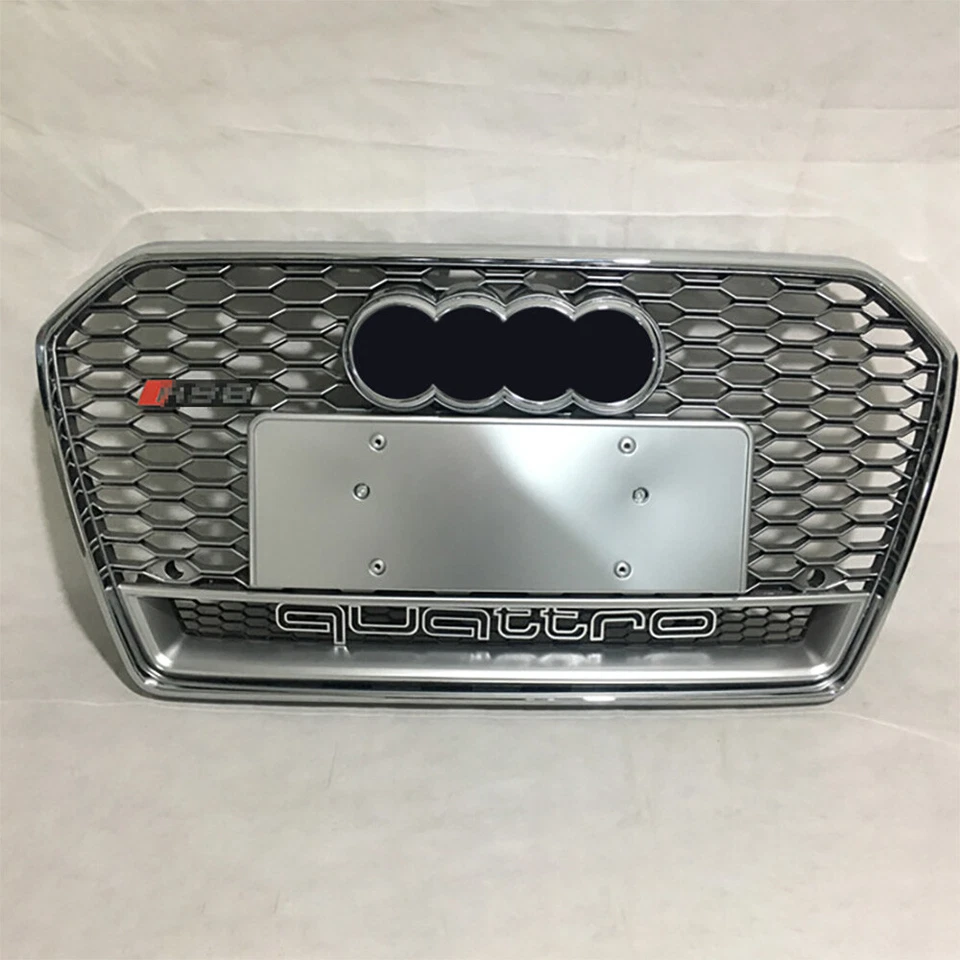 For Audi A6 S6 C7PA 2016-2018 RS6 Style Honeycomb Front bumper Grille  - Imagem 1 de 1