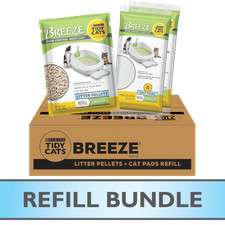 Purina Tidy Cats Cat Litter Box Accessories, Breeze Refill Litter Pellets & Cat