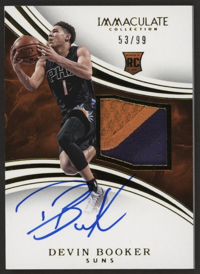 2015-16 Immaculate Devin Booker RPA RC Rookie GU Patch On Card AUTO 53/99