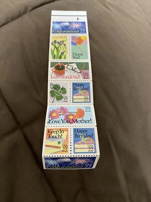 U.S. Booklet Scott #BK155, 10 X 22 cent stamps - Greetings 1987 MNH - Image 1 of 4