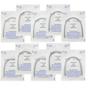 Cables de arco de ortodoncia dental Niti forma natural súper elásticos redondos superior inferior - Imagen 1 de 21