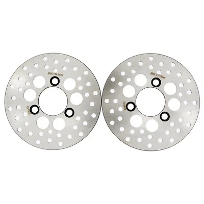 2 rotores de disco de freno delanteros para Kawasaki Mojave 250 KSF250A KFX250 1988-2004 Foto 1 de 2