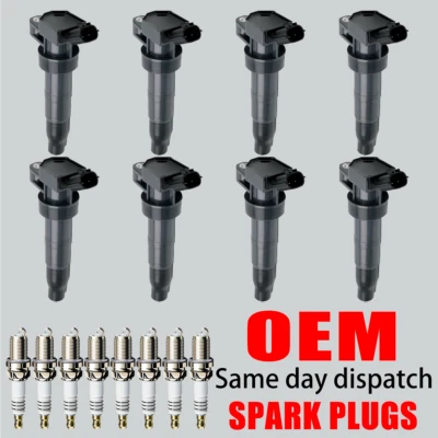 8 Ignition Coil & 8 Spark Plug OEM for Hyundai Equus Genesis & Kia Borrego UF611 - Image 1 of 4