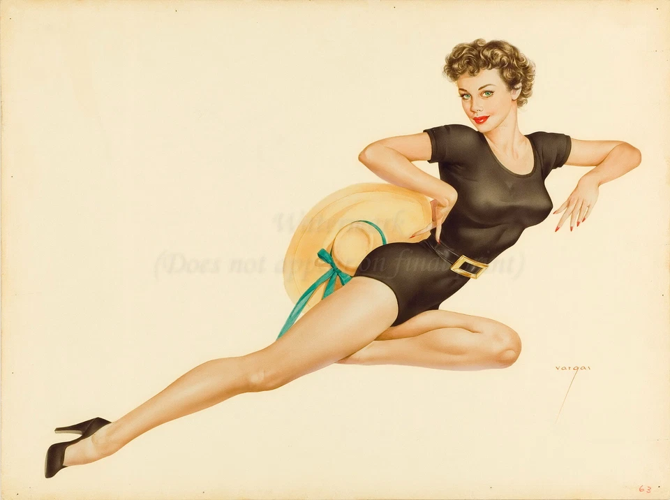 Póster artístico pin up de Alberto Vargas o lienzo enrollado "Vargas Girl" #19 Foto 1 de 1