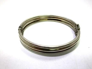 Bracciale tre file in argento con bella chiusura MW347 - Foto 1 di 2