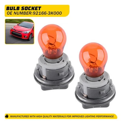 2X Lâmpada de seta dianteira soquete luz para Hyundai Accent 2006 Elantra 2007-17 - Imagem 1 de 4
