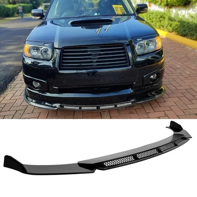 Front Bumper Splitter Lip Diffuser Spoiler Gloss Black For Subaru Forester Sport Foto 1 de 4