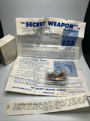 1960s Vintage Fishing Lure System “The Secret Weapon"  Minneapolis MN NOS - Image 1 of 4