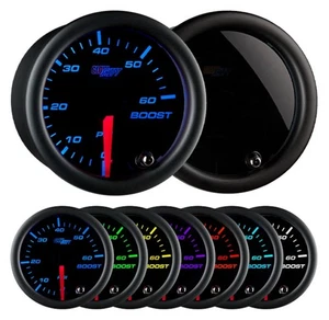 GlowShift 52 mm tintado 7 colores diésel camión Boost calibre 60 PSI *NUEVO* - Imagen 1 de 6