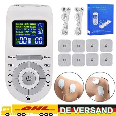 TENS/EMS Gerät Reizstromgerät Pulsmassagegerät Muskelstimulator Schmerzlinderung - Bild 1 von 4