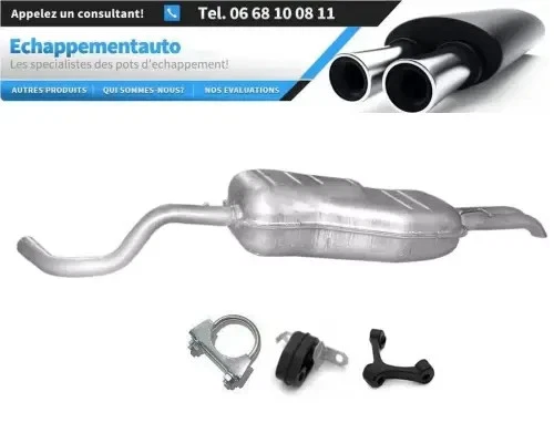 VW Golf IV 1.6–2.0 (1999–2006) break silencieux arrière échappement homologué E - Photo 1/1