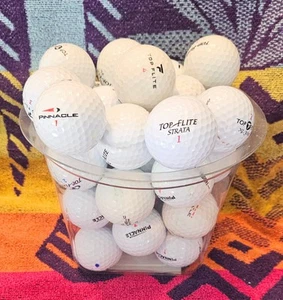 Assorted Brands By Pinnacle/ Top Flite  Grade 3A Used-Recycled Golf Balls Ct #34 - Picture 1 of 3