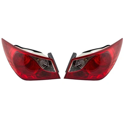 Pair LH RH Halogen Tail Lights fits HYUNDAI 11-14 SONATA - Image 1 of 3