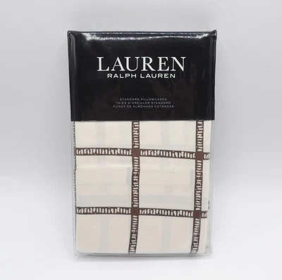 Lauren Ralph Lauren Home Dorian Windowpane Standard Pillowcases Set of 2 NWT - Image 1 of 4