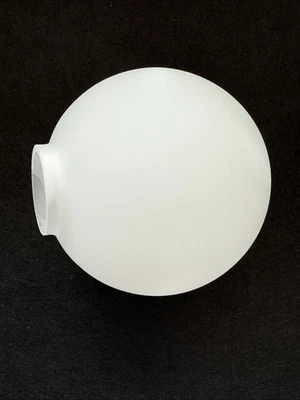 Lampenschirm Kugel Ersatzglas Lampenglas Weiß matt Hö 100mm Ø100mm Fassung 30mm - Bild 1 von 4