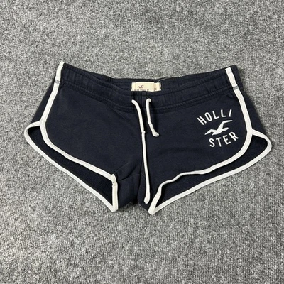 Hollister Shorts Womens XS Navy Blue Fleece Dolphin Logo Sweat Low Mini - Image 1 of 4