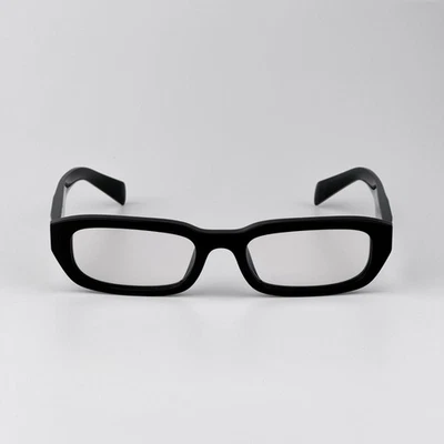 Prada Men Eyeglasses Black Blue Block Rectangle PRB06S 16K08N NEW AUTHENTIC - Image 1 of 4