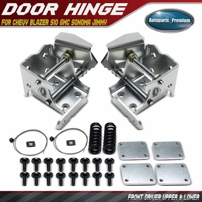 2x Front Left Upper & Lower Door Hinge Kit for Chevy Blazer S10 GMC Sonoma Jimmy - Image 1 of 4