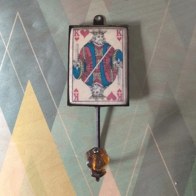 Gancho para abrigo/toalla King of Hearts vintage Foto 1 de 4