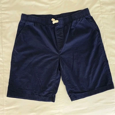 Lands End Boys Chino Shorts 18-20H Husky Navy Blue Flat Front Preppy 100% Cotton - Image 1 of 4
