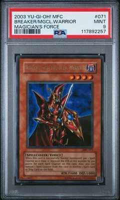 2003 Yu-Gi-Oh! Breaker/Magical Warrior Magician's Force MFC Unlimited Ultra PSA9 - Image 1 of 2