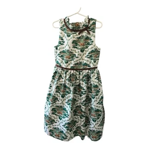 Janie And Jack Girls Park Stables Dress Horses 8 - Picture 1 of 14