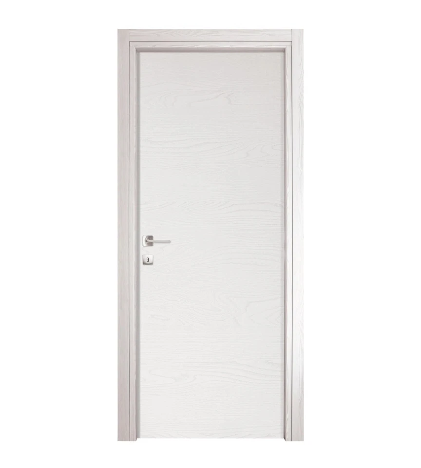 PORTA BATTENTE DA INTERNO REVERSIBILE IN FRASSINO BIANCO 80X200 CM - Immagine 1 di 1