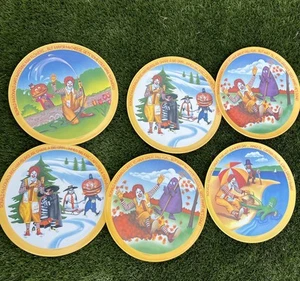 Set 5 piatti vintage McDonald's melamina 10" 1977 Lexington - Foto 1 di 5