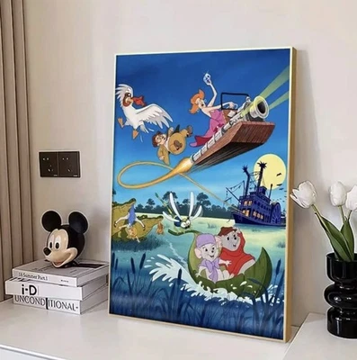 Disney Diamond Art Kit THE RESCUERS Large Canvas Bianca & Bernard Hard To Find - Image 1 of 4