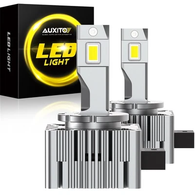 AUXITO D1S D1R LED Headlight Bulbs Replace HID Xenon Super White Conversion Kit - Image 1 of 4
