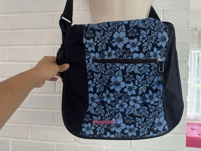 Bandolera bandolera vintage Y2K jansport azul pana Foto 1 de 4