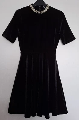 Mini Vestido Oh My Love Terciopelo Negro Talla XS Foto 1 de 4