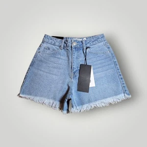 Refuge Mom High Rise Denim Jean Shorts Womens Size 0 - Picture 1 of 6